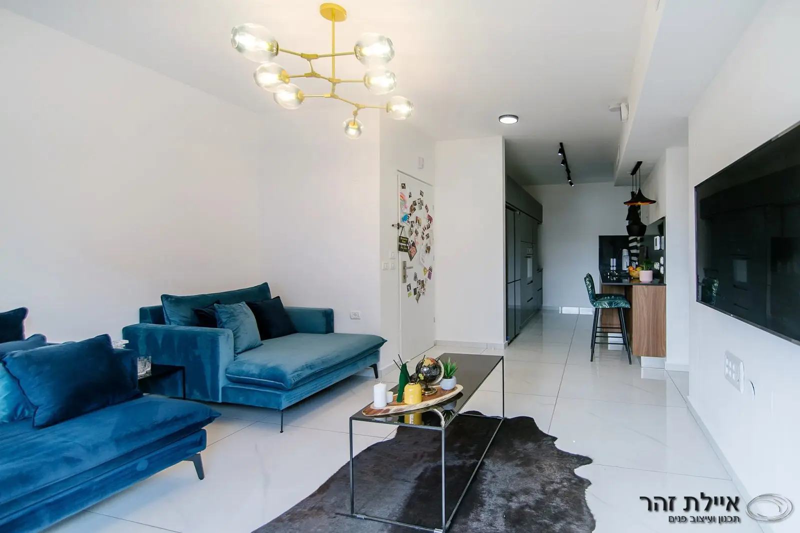 עיצוב בסלון בדירה קטנה